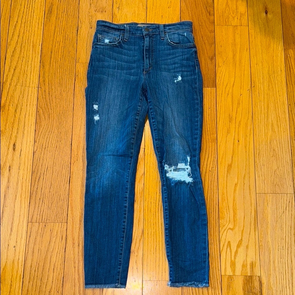 Joe's Jeans Blue Skinny Distressed Denim